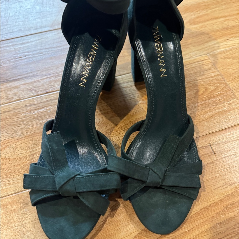 Zimmermann Green Tie Up Heels